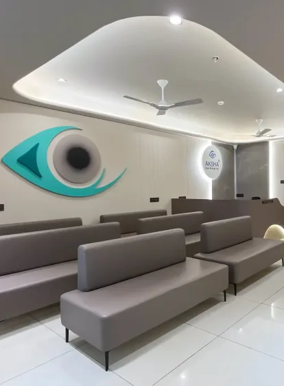aksha eye hospital interior design